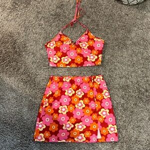 Groovy 70s go go outfit; size medium. Colorful - worn once on bachelorette trip